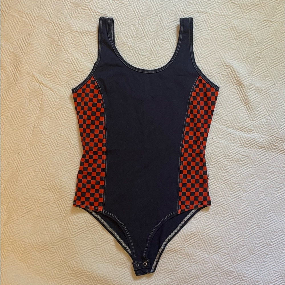Vans Navy and Red Bodysuit Size S